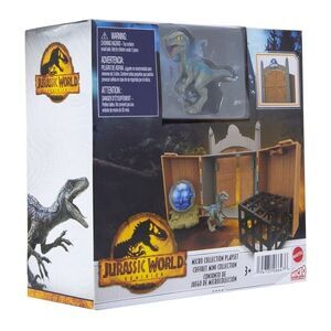 Jurassic World Dominion Micro Collection Playset - Blue Dinosaur Figure